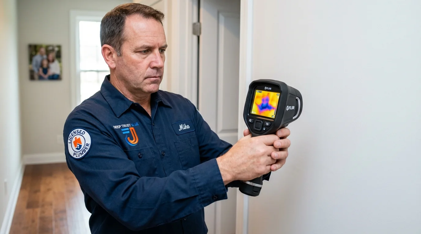 Thermal imaging leak detection by Johns Plumbing LLC in Wise